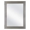 Glacier Bay 20 in. x 26 in. Recessed or Surface Mount Framed Medicine Cabinet in Pewter with Mirror