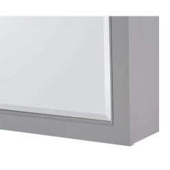 Home Decorators Collection Gazette 22 in. W x 26 in. H x 6-5/8 in. D Framed Surface-Mount Bathroom Medicine Cabinet in Grey -Makeup Mirrors Sales Store grey home decorators collection medicine cabinets with mirrors gagc2226 1d 1000
