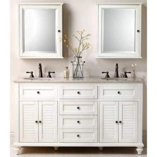 Home Decorators Collection Hamilton 23.5 in. W x 27 in. H x 8 in. D Framed Surface-Mount Bathroom Medicine Cabinet in Ivory 10 Home Decorators Collection Hamilton 23.5 in. W x 27 in. H x 8 in. D Framed Surface-Mount Bathroom Medicine Cabinet in Ivory - Image 8