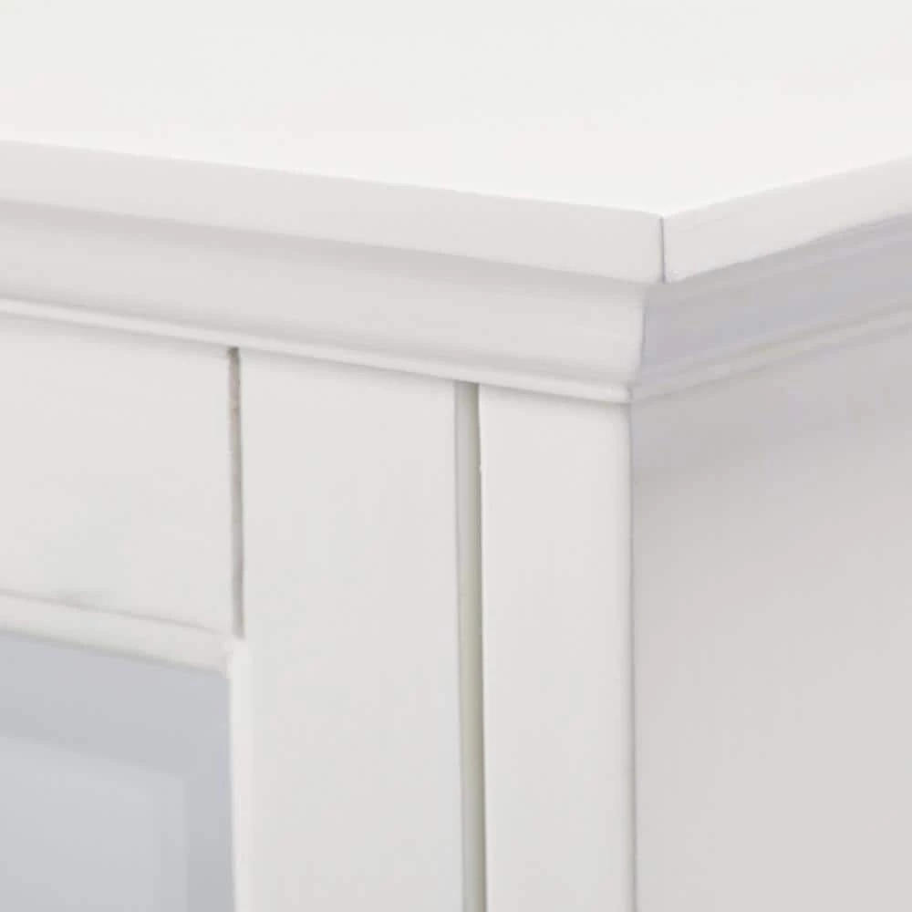 Home Decorators Collection Hamilton 23.5 in. W x 27 in. H x 8 in. D Framed Surface-Mount Bathroom Medicine Cabinet in Ivory 4 Home Decorators Collection Hamilton 23.5 in. W x 27 in. H x 8 in. D Framed Surface-Mount Bathroom Medicine Cabinet in Ivory - Image 2