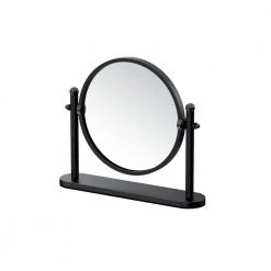 Gatco 10.38 in. x 8.75 in. Table Makeup Mirror in Matte Black