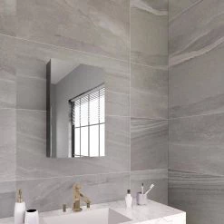 Niveal 15 in. W x 24 in. H Rectangular Matte Black Aluminum Recessed/Surface Mount Medicine Cabinet with Mirror -Makeup Mirrors Sales Store matte black medicine cabinets with mirrors lumca 1524mb c3 1000