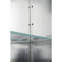 Croydex 21 in. W x 31 in. H Frameless Aluminum Surface-Mount Bathroom Medicine Cabinet with Easy Hang System -Makeup Mirrors Sales Store mirror croydex medicine cabinets with mirrors wc101569yw fa 1000