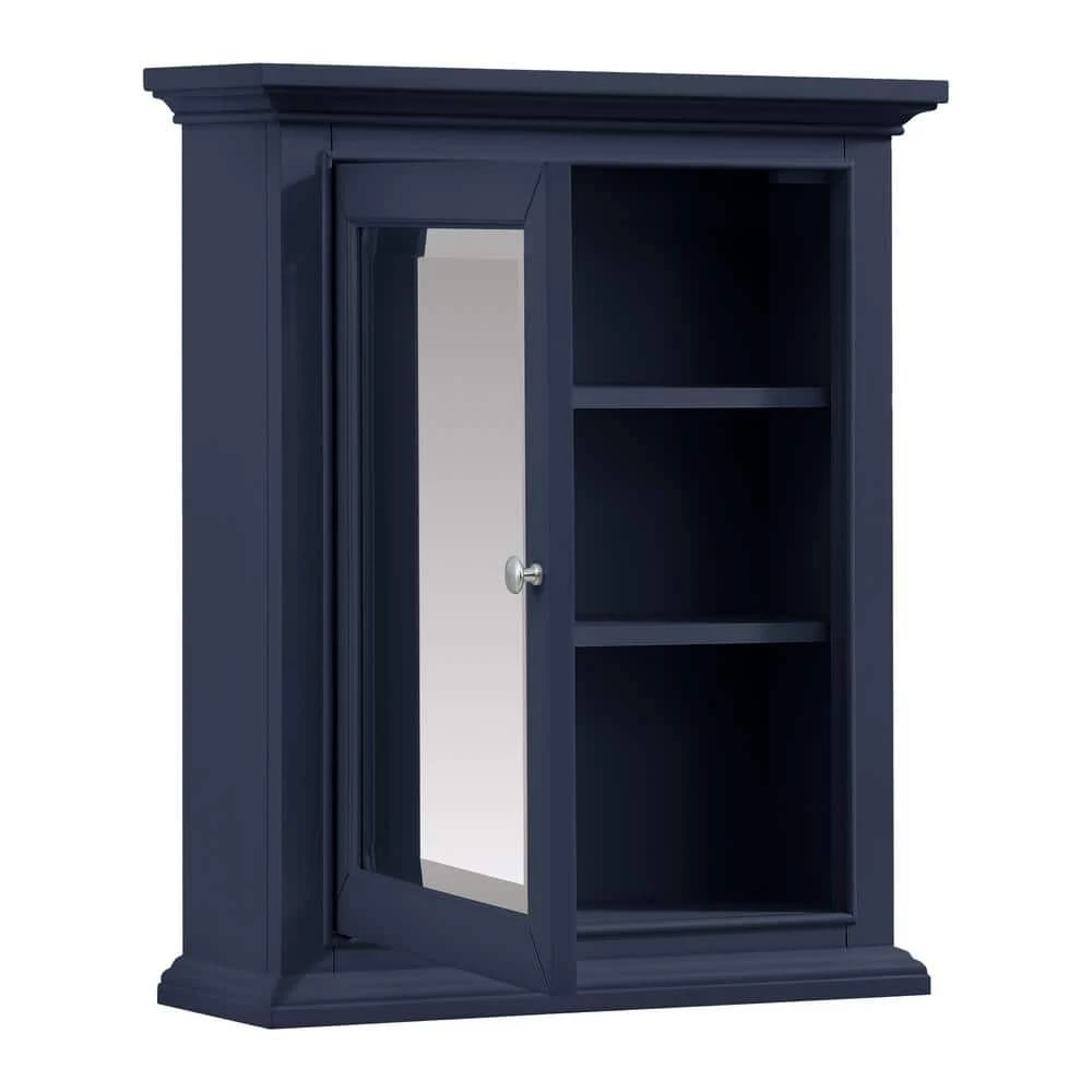 Home Decorators Collection Windlowe 24 in. x 28 in. Surface-Mount Medicine Cabinet in Navy Blue 5 Home Decorators Collection Windlowe 24 in. x 28 in. Surface-Mount Medicine Cabinet in Navy Blue - Image 3