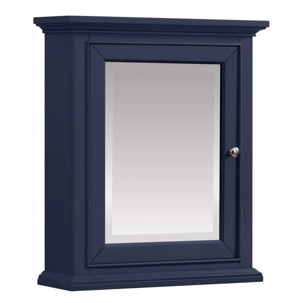 Home Decorators Collection Windlowe 24 in. x 28 in. Surface-Mount Medicine Cabinet in Navy Blue 4 Home Decorators Collection Windlowe 24 in. x 28 in. Surface-Mount Medicine Cabinet in Navy Blue - Image 2