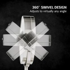 OVENTE 5.3 in. x 12.8 in. Tabletop Makeup Mirror in Nickel Brushed -Makeup Mirrors Sales Store nickel brushed ovente makeup mirrors mct70br1x7x 4f 1000