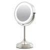 OVENTE 5.3 in. x 12.8 in. Tabletop Makeup Mirror in Nickel Brushed -Makeup Mirrors Sales Store nickel brushed ovente makeup mirrors mct70br1x7x 64 1000
