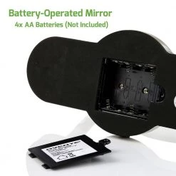 OVENTE 9.3 in. x 13 in. Tabletop Makeup Mirror in Nickel Brushed -Makeup Mirrors Sales Store nickel brushed ovente makeup mirrors mht80br1x10x 1d 1000