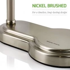 OVENTE 9.3 in. x 13 in. Tabletop Makeup Mirror in Nickel Brushed -Makeup Mirrors Sales Store nickel brushed ovente makeup mirrors mht80br1x10x 44 1000