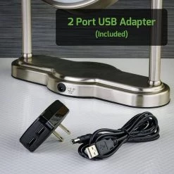 OVENTE 9.3 in. x 13 in. Tabletop Makeup Mirror in Nickel Brushed -Makeup Mirrors Sales Store nickel brushed ovente makeup mirrors mht80br1x10x 4f 1000