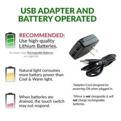 OVENTE 9.3 in. x 13 in. Tabletop Makeup Mirror in Nickel Brushed -Makeup Mirrors Sales Store nickel brushed ovente makeup mirrors mht80br1x10x 66 1000