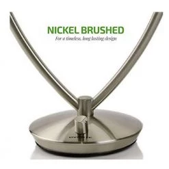 OVENTE 5.3 in. X 14 in. LED Lighted Tabletop Makeup Mirror with 1X 5X Magnification, Nickel Brushed -Makeup Mirrors Sales Store nickel brushed ovente makeup mirrors mlt75br1x5x 66 1000