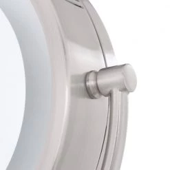 Jerdon 10 in. x 14 in. Lighted Wall Makeup Mirror in Nickel -Makeup Mirrors Sales Store nickel jerdon makeup mirrors hl65nd 40 1000