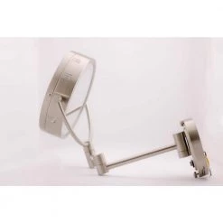 Jerdon 10 in. x 14 in. Lighted Wall Makeup Mirror in Nickel -Makeup Mirrors Sales Store nickel jerdon makeup mirrors hl65nd c3 1000