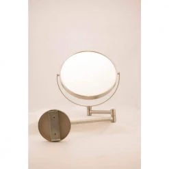 Jerdon 11 in. x 12 in. Wall Makeup Mirror in Nickel -Makeup Mirrors Sales Store nickel jerdon makeup mirrors jp7510n 66 1000