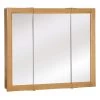 Design House Richland 36 in. W x 30 in. H x 4-4/5 in. D Framed Tri-View Surface-Mount Bathroom Medicine Cabinet in Nutmeg Oak 1 Design House Richland 36 in. W x 30 in. H x 4-4/5 in. D Framed Tri-View Surface-Mount Bathroom Medicine Cabinet in Nutmeg Oak -Makeup Mirrors Sales Store nutmeg oak design house medicine cabinets with mirrors 530576 nok 64 1000