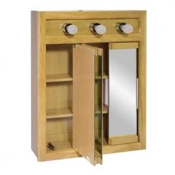 Design House Richland 24 in. x 30 in. x 5 in. Surface-Mount 3-Light Tri-View Bathroom Medicine Cabinet in Nutmeg Oak -Makeup Mirrors Sales Store nutmeg oak design house medicine cabinets with mirrors 530592 nok 77 1000