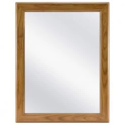 Glacier Bay 15-1/8 in. W x 19-1/4 in. H Framed Recessed or Surface-Mount Bathroom Medicine Cabinet in Oak with Mirror