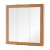 Home Decorators Collection 24 in. W x 24-3/16 in. H Fog Free Framed Surface-Mount Tri-View Bathroom Medicine Cabinet in Oak with Mirror 2 Home Decorators Collection 24 in. W x 24-3/16 in. H Fog Free Framed Surface-Mount Tri-View Bathroom Medicine Cabinet in Oak with Mirror -Makeup Mirrors Sales Store oak home decorators collection medicine cabinets with mirrors 45405 64 1000