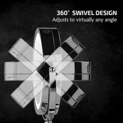 OVENTE 3.2 in. x 12 in. Lighted Magnifying Wall Makeup Mirror in Polished Chrome -Makeup Mirrors Sales Store polished chrome ovente makeup mirrors mfm70ch 4f 1000