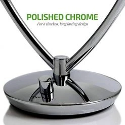 OVENTE 5.3 in. x 14 in. Lighted Magnifying Tabletop Makeup Mirror in Polished Chrome -Makeup Mirrors Sales Store polished chrome ovente makeup mirrors mlt75ch 1f 1000