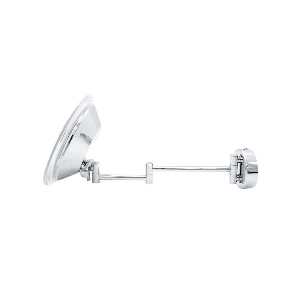WS Bath Collections Beauty 7.8 in. W x 7.8 in. H Small Round Lighted Magnifying Bathroom Makeup Mirror in Polished Chrome 5 WS Bath Collections Beauty 7.8 in. W x 7.8 in. H Small Round Lighted Magnifying Bathroom Makeup Mirror in Polished Chrome - Image 3