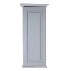 WG Wood Products Atwater 17 in. W x 43.5 in. H Primed Gray Surface Mount Medicine Cabinet without Mirror