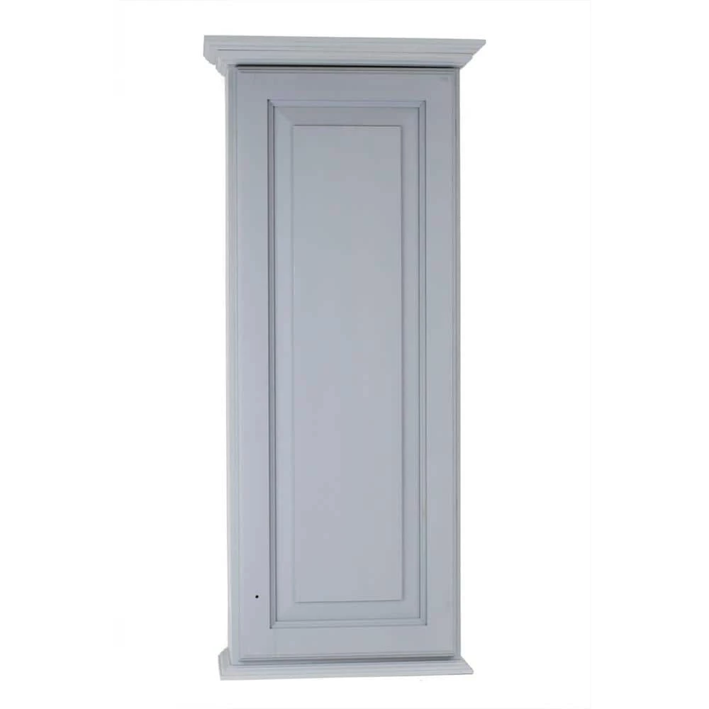 WG Wood Products Atwater 17 in. W x 43.5 in. H Primed Gray Surface Mount Medicine Cabinet without Mirror 3 WG Wood Products Atwater 17 in. W x 43.5 in. H Primed Gray Surface Mount Medicine Cabinet without Mirror
