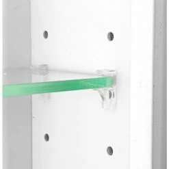 WG Wood Products Atwater 17 in. W x 49.5 in. H Primed Gray Surface Mount Medicine Cabinet without Mirror -Makeup Mirrors Sales Store primed gray wg wood products medicine cabinets without mirrors atw 148 primed fa 1000