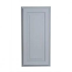 WG Wood Products Bloomfield 15.5 in. W x 19.5 in. H x 3.5 D Primed Gray Solid Wood Recessed Medicine Cabinet without Mirror