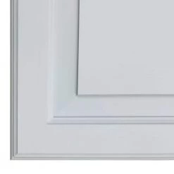 WG Wood Products 15.5 in. W x 23.5 in. H x 3.5 in. D Cutlass Raised Panel Gray Recessed Solid Wood Medicine Cabinet without Mirror -Makeup Mirrors Sales Store primed gray wg wood products medicine cabinets without mirrors cut 222 primed 4f 1000