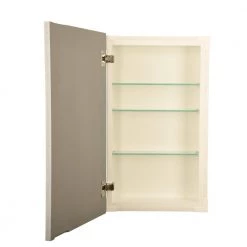 WG Wood Products Davis Slab Panel Frameless 15.5 in. W x 29.5 in. H Primed Gray Recessed Medicine Cabinet without Mirror with LED Light -Makeup Mirrors Sales Store primed gray wg wood products medicine cabinets without mirrors dav 228 primed c3 1000