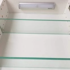 WG Wood Products Davis Slab Panel Frameless 15.5 in. W x 29.5 in. H Primed Gray Recessed Medicine Cabinet without Mirror with LED Light -Makeup Mirrors Sales Store primed gray wg wood products medicine cabinets without mirrors dav 228 primed fa 1000