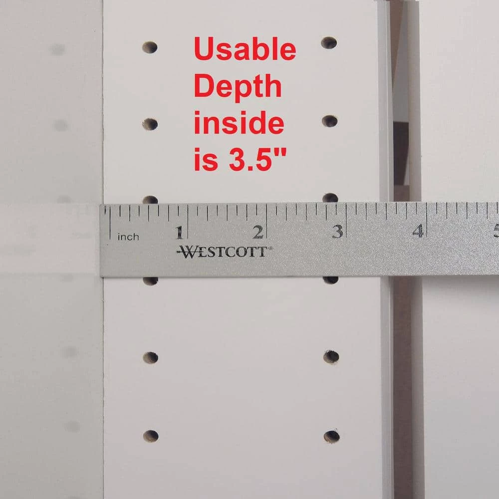 WG Wood Products 15.5 in. W x 23.5 in. H 3.5 in. D Greystone Slab Panel Primed Gray Recessed Medicine Cabinet without Mirror 7 WG Wood Products 15.5 in. W x 23.5 in. H 3.5 in. D Greystone Slab Panel Primed Gray Recessed Medicine Cabinet without Mirror - Image 5
