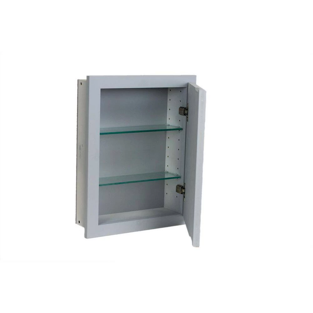 WG Wood Products Tupelo 15.5 in. W x 21.5 in. H Primed Gray Recessed Medicine Cabinet without Mirror 5 WG Wood Products Tupelo 15.5 in. W x 21.5 in. H Primed Gray Recessed Medicine Cabinet without Mirror - Image 3