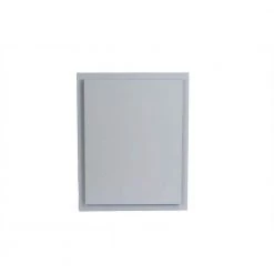 WG Wood Products Tupelo 15.5 in. W x 25.5 in. H Primed Gray Recessed Medicine Cabinet without Mirror