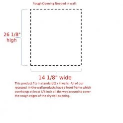 WG Wood Products Tupelo 15.5 in. W x 31.5 in. H Primed Gray Recessed Medicine Cabinet without Mirror -Makeup Mirrors Sales Store primed gray wg wood products medicine cabinets without mirrors tup 230 primed 1f 1000