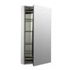 KOHLER Catalan 20-1/8 in. W x 36 in. H Aluminum Single-Door Surface-Mount Medicine Cabinet