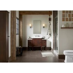 KOHLER Catalan 20-1/8 in. W x 36 in. H Aluminum Single-Door Surface-Mount Medicine Cabinet -Makeup Mirrors Sales Store satin anodized aluminum kohler medicine cabinets with mirrors k 2918 pg saa 76 1000