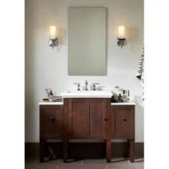 KOHLER Catalan 20-1/8 in. W x 36 in. H Aluminum Single-Door Surface-Mount Medicine Cabinet -Makeup Mirrors Sales Store satin anodized aluminum kohler medicine cabinets with mirrors k 2918 pg saa 77 1000