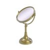 Allied Brass 23 in. x 8 in. Vanity Top Makeup Mirror 3x Magnification in Satin Brass -Makeup Mirrors Sales Store satin brass allied brass makeup mirrors dm 1 3x sbr 64 1000