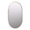 Glass Warehouse Nia 22 in. W x 38 in. H x 5 in. D Satin Brass Recessed Medicine Cabinet with Mirror -Makeup Mirrors Sales Store satin brass glass warehouse medicine cabinets with mirrors sc1 pl 22x38 sb 64 1000