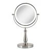 Zadro 7.75 in. x 12.5 in LED Freestanding Bi-View 8X/1X Magnification Cordless Vanity Beauty Makeup Mirror in Satin Nickel 1 Zadro 7.75 in. x 12.5 in LED Freestanding Bi-View 8X/1X Magnification Cordless Vanity Beauty Makeup Mirror in Satin Nickel -Makeup Mirrors Sales Store satin nickel zadro makeup mirrors lvan48 64 1000