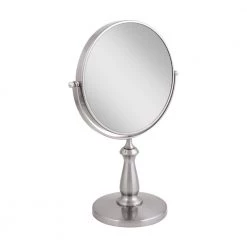 Zadro 13.5 in. L x 9 in. W 360° Swivel Freestanding Bi-View 8X/1X Magnification Vanity Beauty Makeup Mirror in Satin Nickel 13 Zadro 13.5 in. L x 9 in. W 360° Swivel Freestanding Bi-View 8X/1X Magnification Vanity Beauty Makeup Mirror in Satin Nickel -Makeup Mirrors Sales Store satin nickel zadro makeup mirrors van48 1f 1000