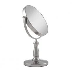Zadro 13.5 in. L x 9 in. W 360° Swivel Freestanding Bi-View 8X/1X Magnification Vanity Beauty Makeup Mirror in Satin Nickel 12 Zadro 13.5 in. L x 9 in. W 360° Swivel Freestanding Bi-View 8X/1X Magnification Vanity Beauty Makeup Mirror in Satin Nickel -Makeup Mirrors Sales Store satin nickel zadro makeup mirrors van48 4f 1000