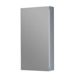 TaiMei 15 in. x 24 in. Frameless Recessed or Surface-Mount Beveled Single Mirror Bathroom Medicine Cabinet