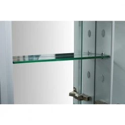 TaiMei 15 in. x 24 in. Frameless Recessed or Surface-Mount Beveled Single Mirror Bathroom Medicine Cabinet -Makeup Mirrors Sales Store satin polished crystal taimei medicine cabinets with mirrors mmc1524 sa fa 1000