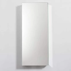 Fresca 15 in. W x 36 in. H x 5 in. D Frameless Recessed or Surface-Mounted Bathroom Medicine Cabinet -Makeup Mirrors Sales Store silver fresca medicine cabinets with mirrors fmc8016 4f 1000