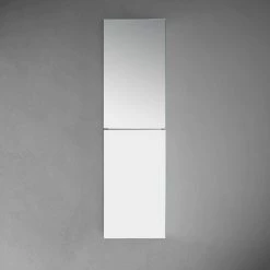 Fresca 15 in. W x 52 in. H x 5 in. D Frameless Recessed or Surface-Mounted Bathroom Medicine Cabinet -Makeup Mirrors Sales Store silver fresca medicine cabinets with mirrors fmc8030 4f 1000
