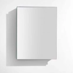 Fresca 20 in. W x 26 in. H x 5 in. D Framed Recessed or Surface-Mount Bathroom Medicine Cabinet -Makeup Mirrors Sales Store silver fresca medicine cabinets with mirrors fmc8058 4f 1000